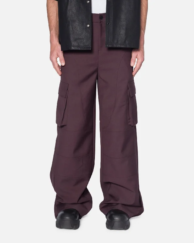 MNML Baggy Cargo Trouser Pants Burgundy Trousers Business Professional Trousers Business Professional MNML Baggy Cargo Trouser Pants Burgundy Trousers Business Professional Trousers Business Professional