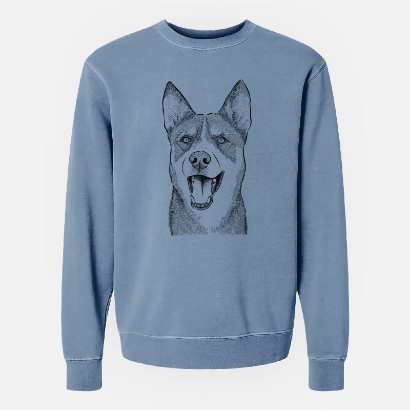 Bare Roux the Siberian Husky - Unisex Pigment Dyed Crew Sweatshirt Hooded Sweatshirt Casual Wear Street Style Hooded Sweatshirt Casual Wear Street Style Bare Roux the Siberian Husky - Unisex Pigment Dyed Crew Sweatshirt Hooded Sweatshirt Casual Wear Street Style Hooded Sweatshirt Casual Wear Street Style