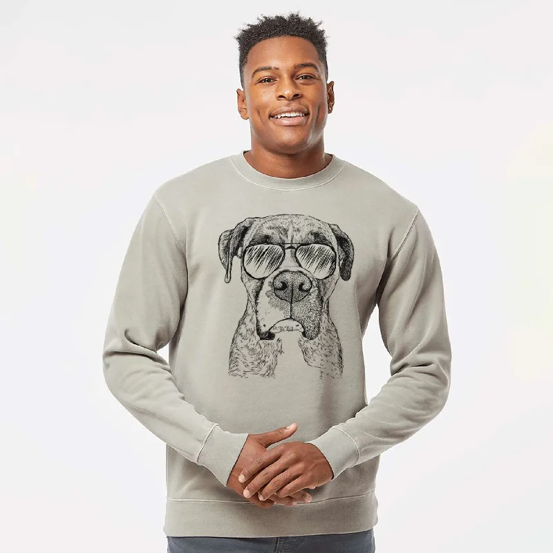 Aviator Rowdy Rex the Boxer - Unisex Pigment Dyed Crew Sweatshirt Hoodie with Hem Detail Decorative Unique Hoodie with Hem Detail Decorative Unique Aviator Rowdy Rex the Boxer - Unisex Pigment Dyed Crew Sweatshirt Hoodie with Hem Detail Decorative Unique Hoodie with Hem Detail Decorative Unique