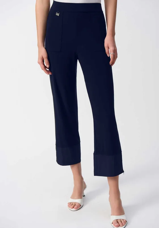 Joseph Ribkoff Zip Cuff Straight Trousers, Navy Trousers versatile all-occasion Trousers versatile all-occasion Joseph Ribkoff Zip Cuff Straight Trousers, Navy Trousers versatile all-occasion Trousers versatile all-occasion