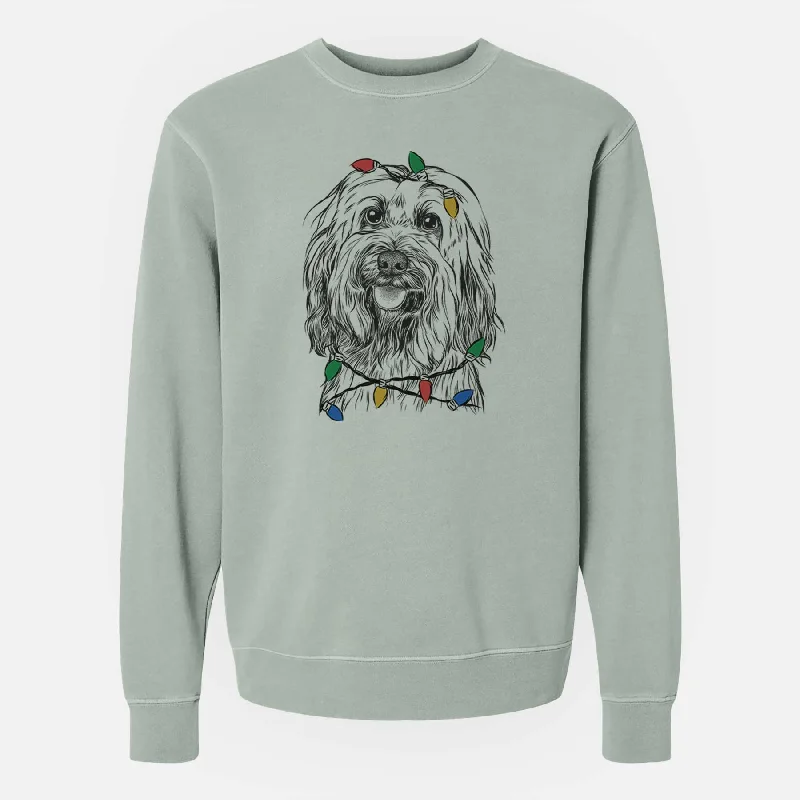 Christmas Lights Rime the Tibetan Terrier - Unisex Pigment Dyed Crew Sweatshirt Hoodie with Full-Zip Functional Layering Hoodie with Full-Zip Functional Layering Christmas Lights Rime the Tibetan Terrier - Unisex Pigment Dyed Crew Sweatshirt Hoodie with Full-Zip Functional Layering Hoodie with Full-Zip Functional Layering