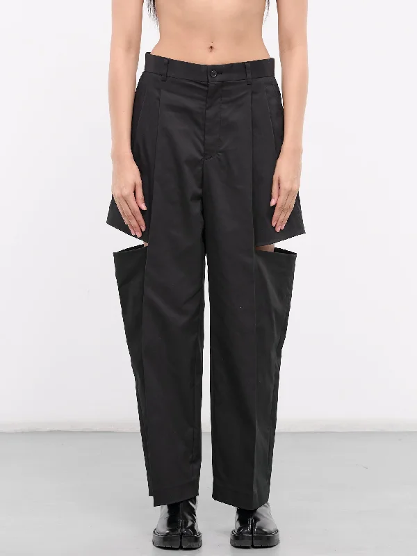 Cut-Out Trousers (3M-P006-051-BLACK) Trousers Trousers Formal Trousers Trousers Formal Cut-Out Trousers (3M-P006-051-BLACK) Trousers Trousers Formal Trousers Trousers Formal