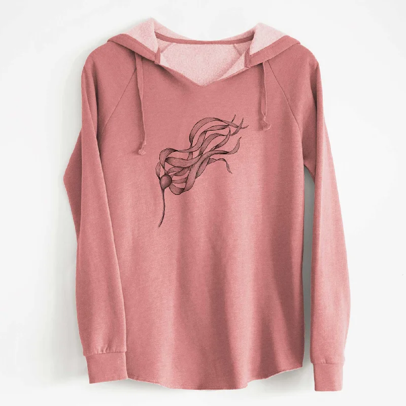 Bull Kelp - Nereocystis Luetkeana - Cali Wave Hooded Sweatshirt Hoodie with Cuffed Sleeves Snug Secure Hoodie with Cuffed Sleeves Snug Secure