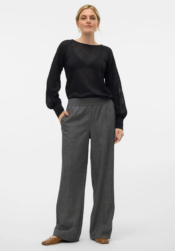 Vero Moda Anni Wide Leg Trousers, Grey Cropped Trousers Casual Linen Cropped Trousers Casual Linen Vero Moda Anni Wide Leg Trousers, Grey Cropped Trousers Casual Linen Cropped Trousers Casual Linen
