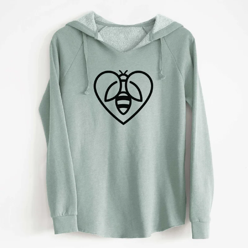 Bee Heart Icon - Cali Wave Hooded Sweatshirt Hoodie with Front Slit Layering Stylish Hoodie with Front Slit Layering Stylish Bee Heart Icon - Cali Wave Hooded Sweatshirt Hoodie with Front Slit Layering Stylish Hoodie with Front Slit Layering Stylish