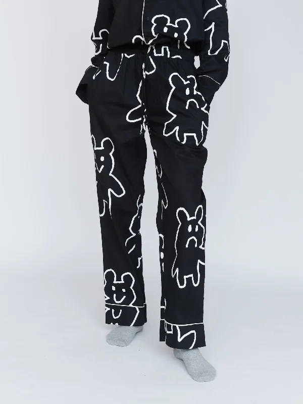 Grin And Bear It Pyjama Trousers Trousers Wedding White Trousers Wedding White