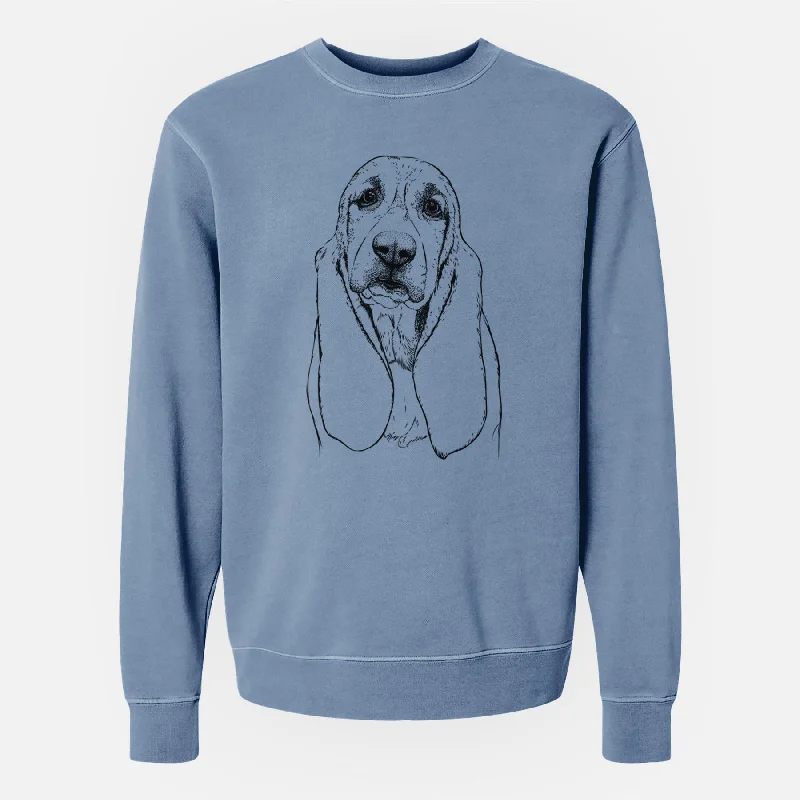 Bare Rolo the Basset Hound - Unisex Pigment Dyed Crew Sweatshirt Hoodie with Ribbed Cuffs Snug Fit Comfort Hoodie with Ribbed Cuffs Snug Fit Comfort Bare Rolo the Basset Hound - Unisex Pigment Dyed Crew Sweatshirt Hoodie with Ribbed Cuffs Snug Fit Comfort Hoodie with Ribbed Cuffs Snug Fit Comfort