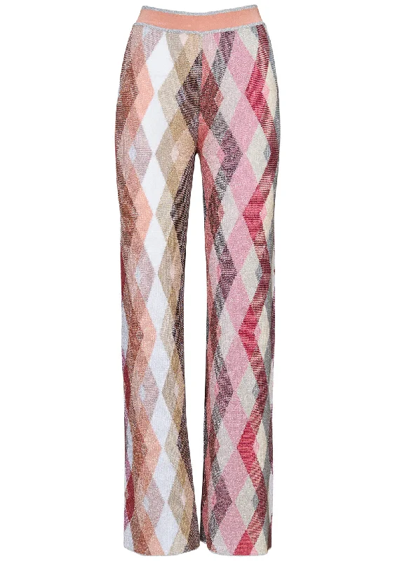 Wide Leg Glitter Trousers Trousers cozy comfortable Trousers cozy comfortable