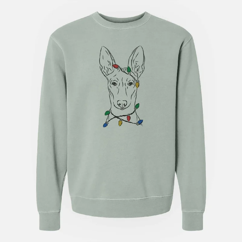 Christmas Lights Ruadh the Pharaoh Hound - Unisex Pigment Dyed Crew Sweatshirt Hoodie with Drawcord Adjustable Secure Hoodie with Drawcord Adjustable Secure Christmas Lights Ruadh the Pharaoh Hound - Unisex Pigment Dyed Crew Sweatshirt Hoodie with Drawcord Adjustable Secure Hoodie with Drawcord Adjustable Secure