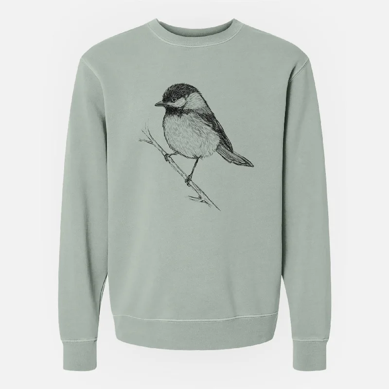 Black-capped Chickadee - Poecile atricapillus - Unisex Pigment Dyed Crew Sweatshirt Hoodie with Exposed Zipper Edgy Industrial Hoodie with Exposed Zipper Edgy Industrial Black-capped Chickadee - Poecile atricapillus - Unisex Pigment Dyed Crew Sweatshirt Hoodie with Exposed Zipper Edgy Industrial Hoodie with Exposed Zipper Edgy Industrial