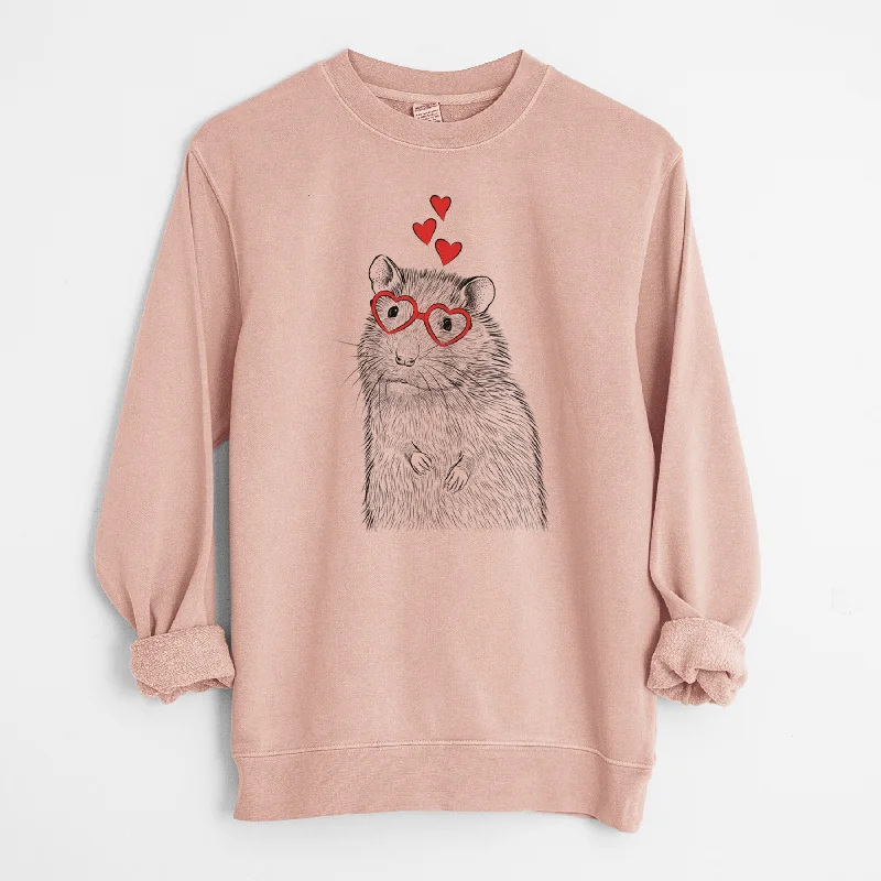 Valentine Rizzo the Rat - Unisex Pigment Dyed Crew Sweatshirt Hoodie with Lace Feminine Delicate Hoodie with Lace Feminine Delicate Valentine Rizzo the Rat - Unisex Pigment Dyed Crew Sweatshirt Hoodie with Lace Feminine Delicate Hoodie with Lace Feminine Delicate