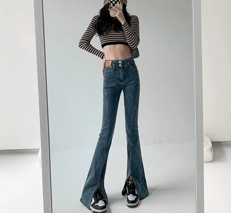 Wjczt Y2K Flare Jeans Vintage Low Waisted Trend Split Trousers Aesthetic Streetwear Casual Demin Pants Women Korean Jean 106cm Trousers Occasion Special Trousers Occasion Special Wjczt Y2K Flare Jeans Vintage Low Waisted Trend Split Trousers Aesthetic Streetwear Casual Demin Pants Women Korean Jean 106cm Trousers Occasion Special Trousers Occasion Special