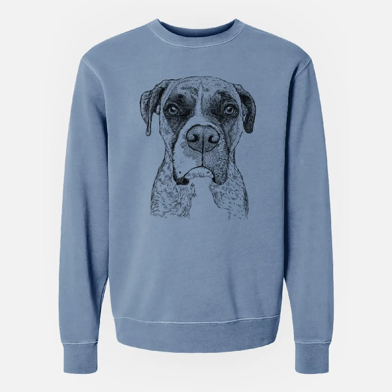 Bare Rowdy Rex the Boxer - Unisex Pigment Dyed Crew Sweatshirt Hoodie with Hem Fringe Bohemian Relaxed Hoodie with Hem Fringe Bohemian Relaxed Bare Rowdy Rex the Boxer - Unisex Pigment Dyed Crew Sweatshirt Hoodie with Hem Fringe Bohemian Relaxed Hoodie with Hem Fringe Bohemian Relaxed