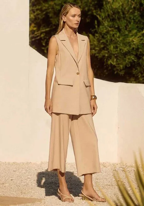 Joseph Ribkoff Pull on Culotte Trousers, Beige Wide Leg Loose Fit Mid Waist Wide Leg Loose Fit Mid Waist Joseph Ribkoff Pull on Culotte Trousers, Beige Wide Leg Loose Fit Mid Waist Wide Leg Loose Fit Mid Waist