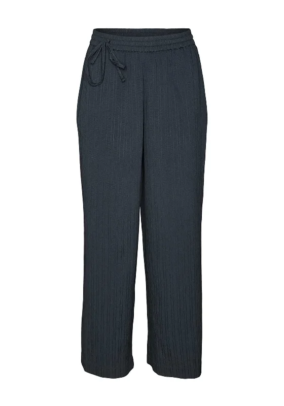 Vero Moda Aware Neneh Textured Trousers, Black Trousers versatile all-occasion Trousers versatile all-occasion Vero Moda Aware Neneh Textured Trousers, Black Trousers versatile all-occasion Trousers versatile all-occasion
