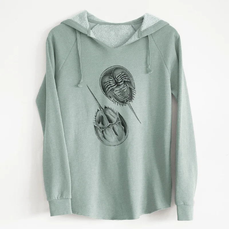 Atlantic Horseshoe Crab - Limulus polyphemus - Cali Wave Hooded Sweatshirt Hoodie Sweatshirt Pullover Hoodie Sweatshirt Pullover