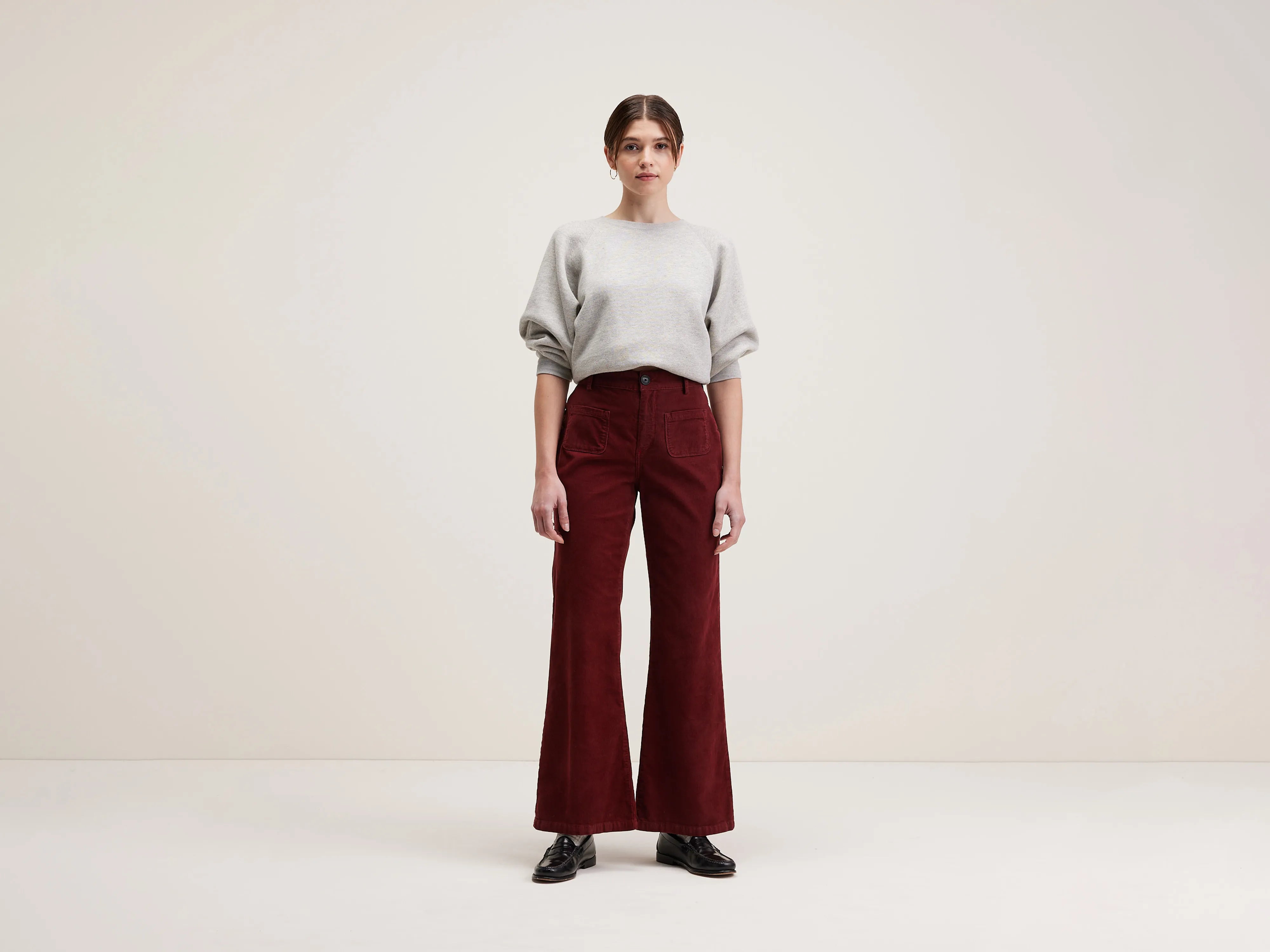 Park flared trousers (242 / W / GRENAT) Trousers Corduroy Warm Trousers Corduroy Warm Park flared trousers (242 / W / GRENAT) Trousers Corduroy Warm Trousers Corduroy Warm