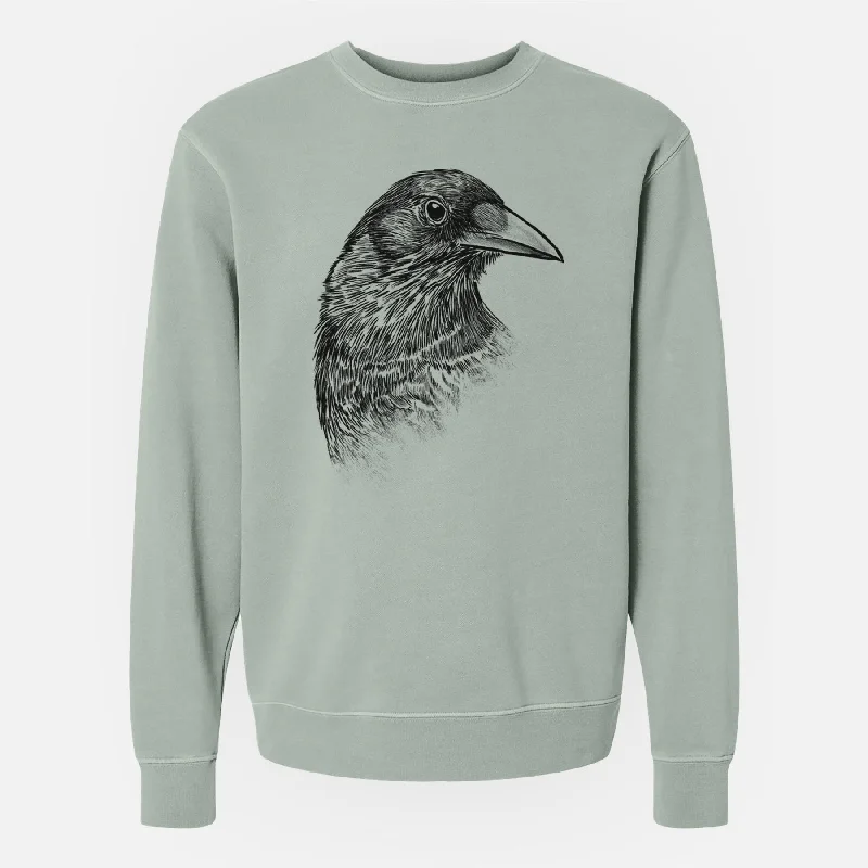 American Crow Bust - Corvus brachyrhynchos - Unisex Pigment Dyed Crew Sweatshirt Hoodie with Relaxed Fit Easy Casual Hoodie with Relaxed Fit Easy Casual American Crow Bust - Corvus brachyrhynchos - Unisex Pigment Dyed Crew Sweatshirt Hoodie with Relaxed Fit Easy Casual Hoodie with Relaxed Fit Easy Casual