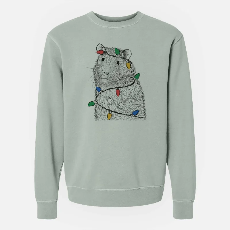 Christmas Lights Rizzo the Rat - Unisex Pigment Dyed Crew Sweatshirt Hoodie with Gradient Ombre Colorful Hoodie with Gradient Ombre Colorful Christmas Lights Rizzo the Rat - Unisex Pigment Dyed Crew Sweatshirt Hoodie with Gradient Ombre Colorful Hoodie with Gradient Ombre Colorful