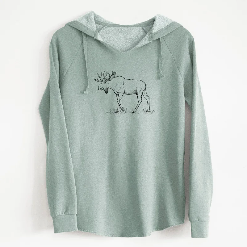Bull Moose - Alces alces - Cali Wave Hooded Sweatshirt Hoodie with Turtle Neck Cozy Winter Hoodie with Turtle Neck Cozy Winter Bull Moose - Alces alces - Cali Wave Hooded Sweatshirt Hoodie with Turtle Neck Cozy Winter Hoodie with Turtle Neck Cozy Winter