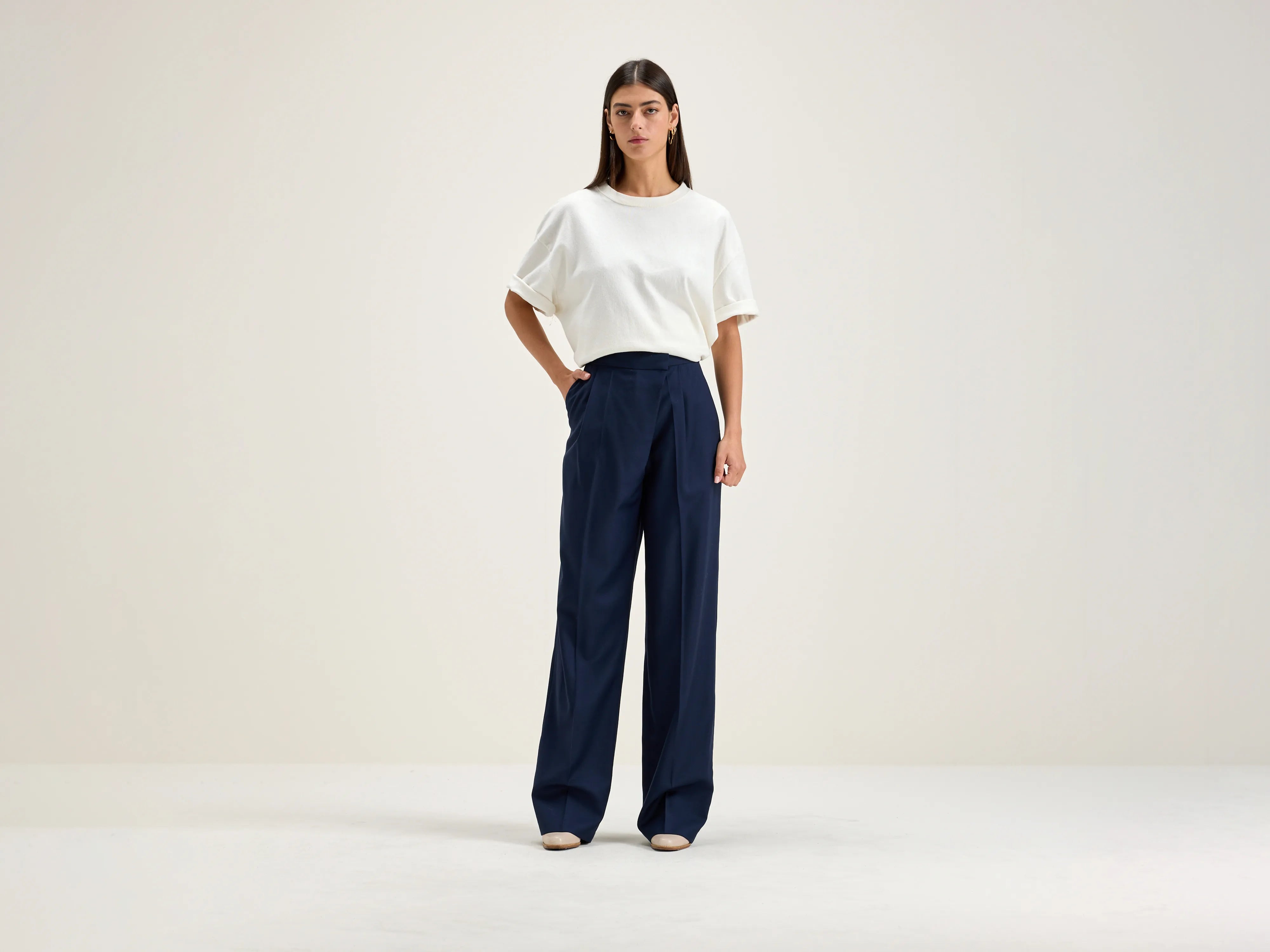 Tom tailored trousers (242 / W / NAVAL) Trousers Custom Made Trousers Custom Made
