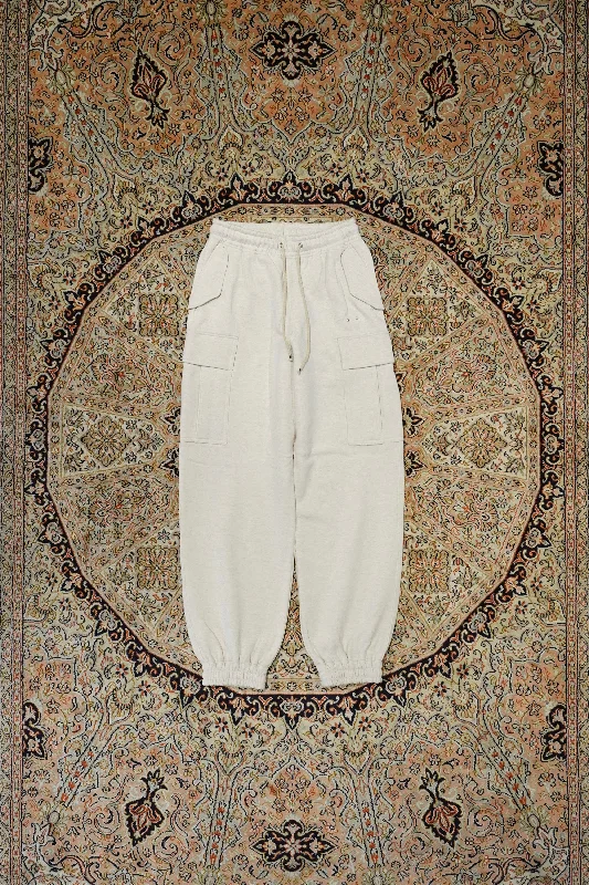 SUGARHILL SWEAT CARGO TROUSERS (IVORY WHITE) Trousers chic elegant Trousers chic elegant SUGARHILL SWEAT CARGO TROUSERS (IVORY WHITE) Trousers chic elegant Trousers chic elegant
