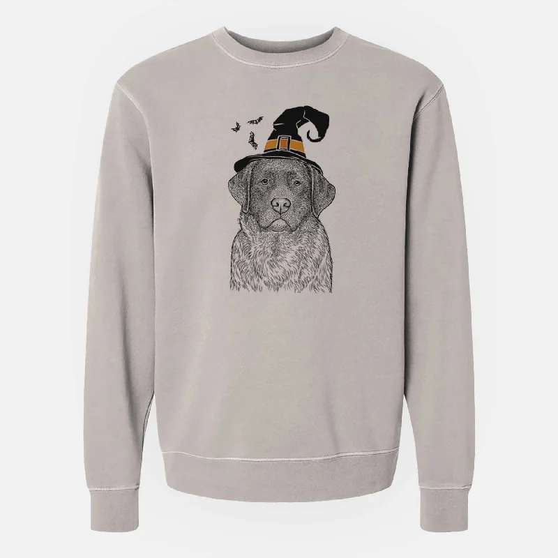 Witch River the English Labrador Retriever - Unisex Pigment Dyed Crew Sweatshirt Hoodie with Distressed Vintage Worn Hoodie with Distressed Vintage Worn Witch River the English Labrador Retriever - Unisex Pigment Dyed Crew Sweatshirt Hoodie with Distressed Vintage Worn Hoodie with Distressed Vintage Worn