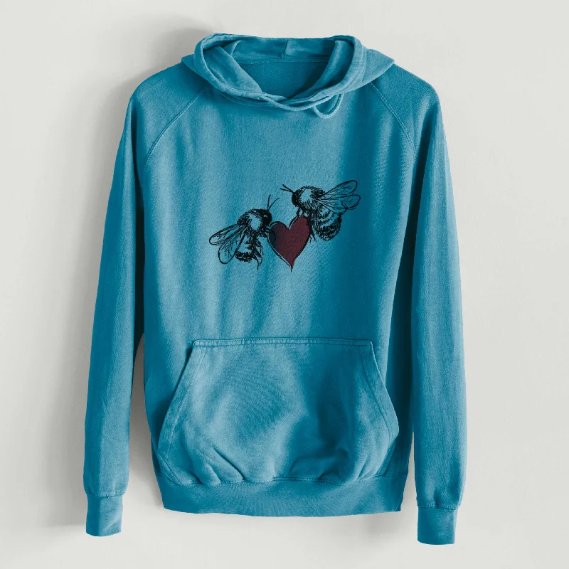 Love Bees - Mid-Weight Unisex Vintage 100% Cotton Hoodie Hoodie with Hem Contrast Bold Stylish Hoodie with Hem Contrast Bold Stylish Love Bees - Mid-Weight Unisex Vintage 100% Cotton Hoodie Hoodie with Hem Contrast Bold Stylish Hoodie with Hem Contrast Bold Stylish