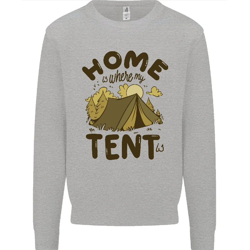 Home is Where My Tent is Funny Camping Mens Sweatshirt Jumper Hoodie with Hem Elastic Stretchable Comfortable Hoodie with Hem Elastic Stretchable Comfortable Home is Where My Tent is Funny Camping Mens Sweatshirt Jumper Hoodie with Hem Elastic Stretchable Comfortable Hoodie with Hem Elastic Stretchable Comfortable
