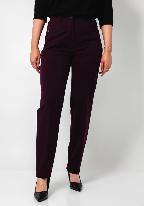 Robell Sahara Slim Fit Trousers, Wine Trousers luxurious high-end Trousers luxurious high-end Robell Sahara Slim Fit Trousers, Wine Trousers luxurious high-end Trousers luxurious high-end