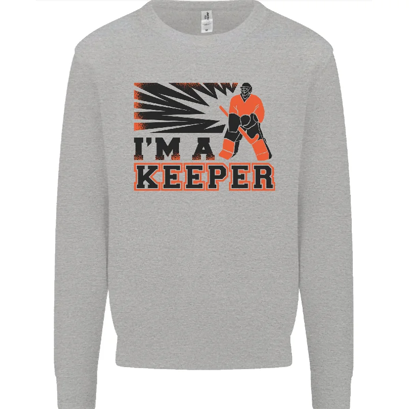 Hockey Im a Keeper Funny Ice Street Mens Sweatshirt Jumper Hoodie with Distressed Vintage Worn Hoodie with Distressed Vintage Worn Hockey Im a Keeper Funny Ice Street Mens Sweatshirt Jumper Hoodie with Distressed Vintage Worn Hoodie with Distressed Vintage Worn