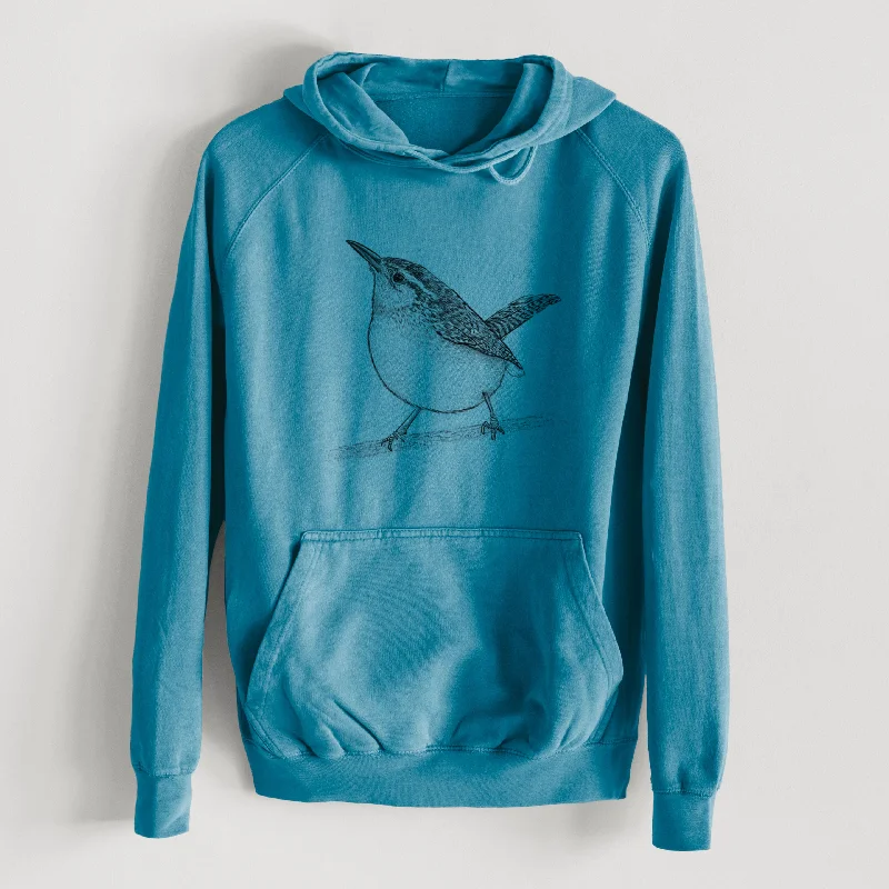 Carolina Wren - Thryothorus ludovicianus - Mid-Weight Unisex Vintage 100% Cotton Hoodie Zip Hoodie Drawstring Kangaroo Pocket Zip Hoodie Drawstring Kangaroo Pocket Carolina Wren - Thryothorus ludovicianus - Mid-Weight Unisex Vintage 100% Cotton Hoodie Zip Hoodie Drawstring Kangaroo Pocket Zip Hoodie Drawstring Kangaroo Pocket