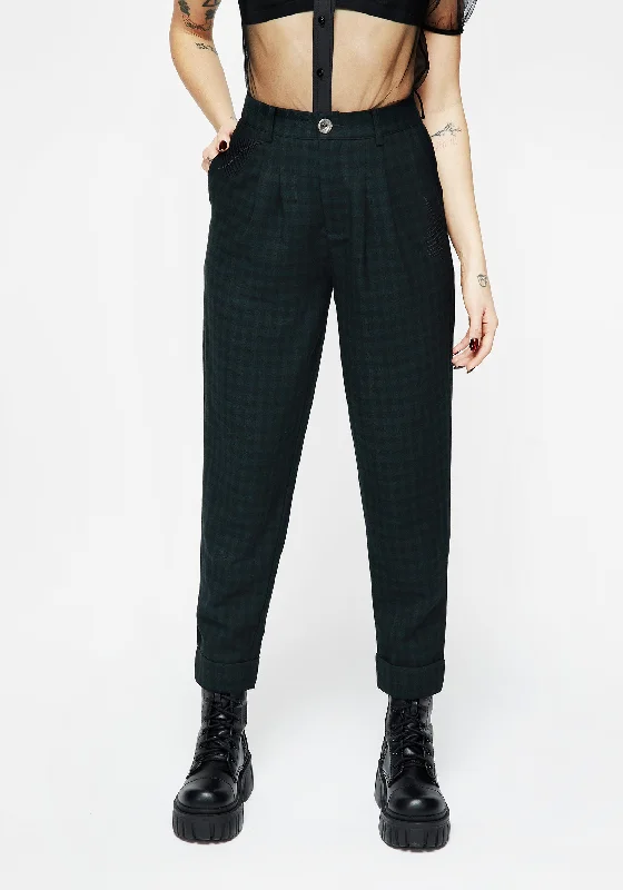 Terraria Embroidered Tapered Trousers Trousers Seasonal Trendy Trousers Seasonal Trendy