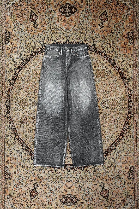 SUGARHILL FOILED DENIM TROUSERS WIDE CUT (BLACK) Trousers Brand Named Trousers Brand Named SUGARHILL FOILED DENIM TROUSERS WIDE CUT (BLACK) Trousers Brand Named Trousers Brand Named