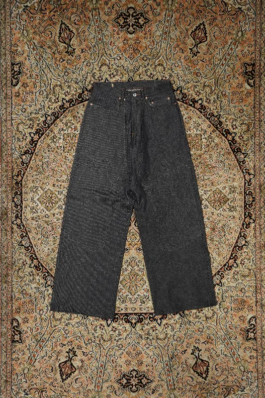 SUGARHILL MODERN WESTERN DENIM WIDE TROUSERS Trousers Handmade Artisanal Trousers Handmade Artisanal SUGARHILL MODERN WESTERN DENIM WIDE TROUSERS Trousers Handmade Artisanal Trousers Handmade Artisanal