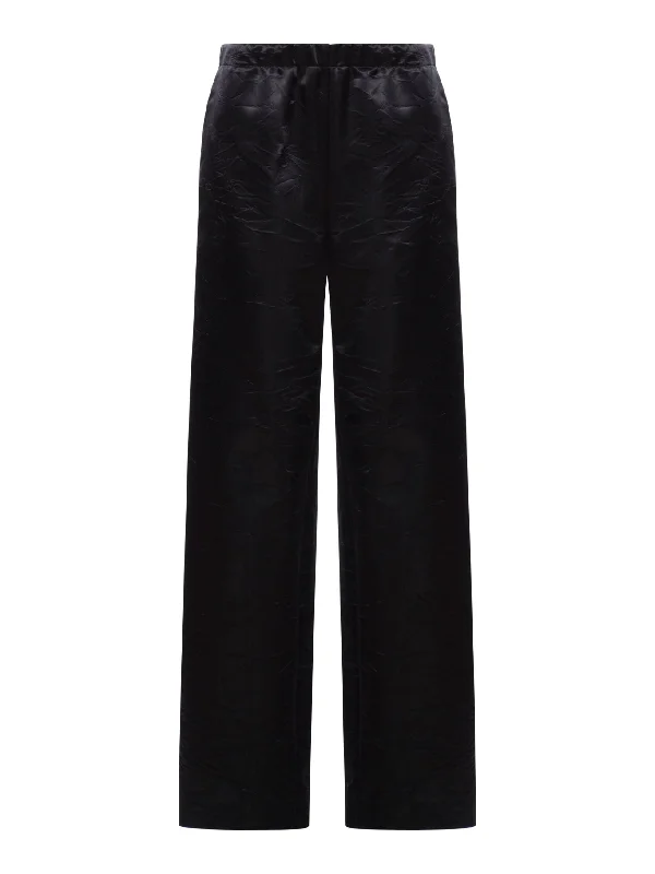 VISCOSE TROUSERS WITH WRINKLED EFFECT Trousers Vintage Classic Trousers Vintage Classic VISCOSE TROUSERS WITH WRINKLED EFFECT Trousers Vintage Classic Trousers Vintage Classic