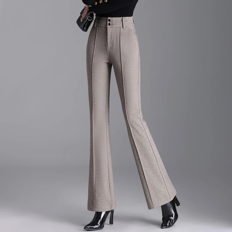 Wjczt 2024 Autumn New High Waist Slimming Draping Professional Micro-Pull Straight Suit Trousers Bell-Bottom Pants korean Trousers Spring Floral Trousers Spring Floral Wjczt 2024 Autumn New High Waist Slimming Draping Professional Micro-Pull Straight Suit Trousers Bell-Bottom Pants korean Trousers Spring Floral Trousers Spring Floral