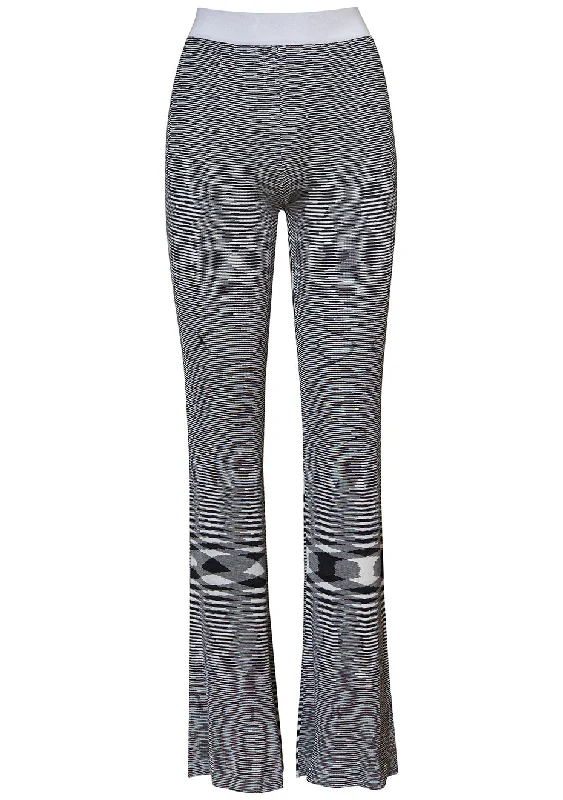 Flare Knit Trousers Space Dye Trousers cozy soft Trousers cozy soft