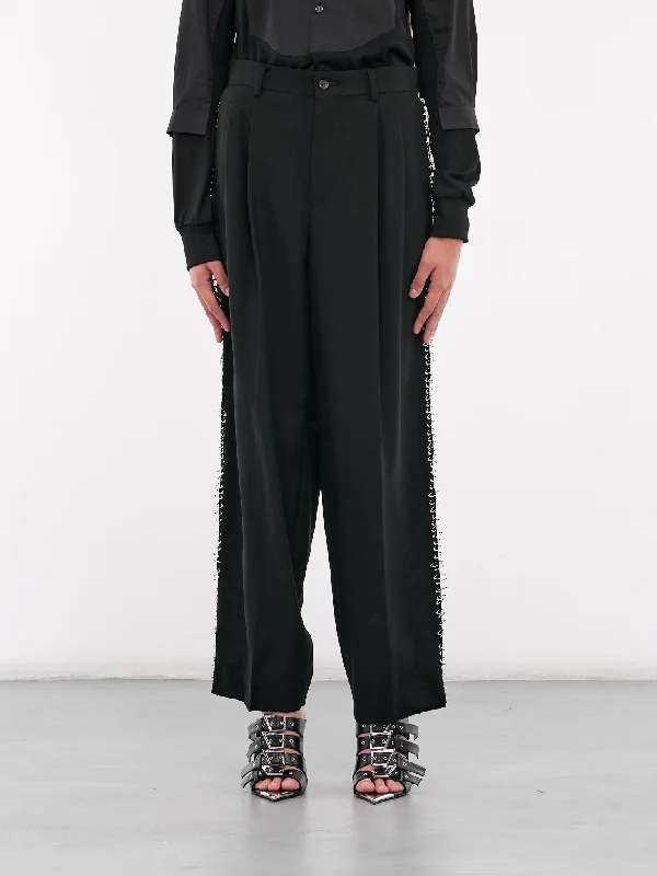 Safety Pin Trousers (3N-P004-051-BLACK) Trousers Chinos Classic Trousers Chinos Classic Safety Pin Trousers (3N-P004-051-BLACK) Trousers Chinos Classic Trousers Chinos Classic