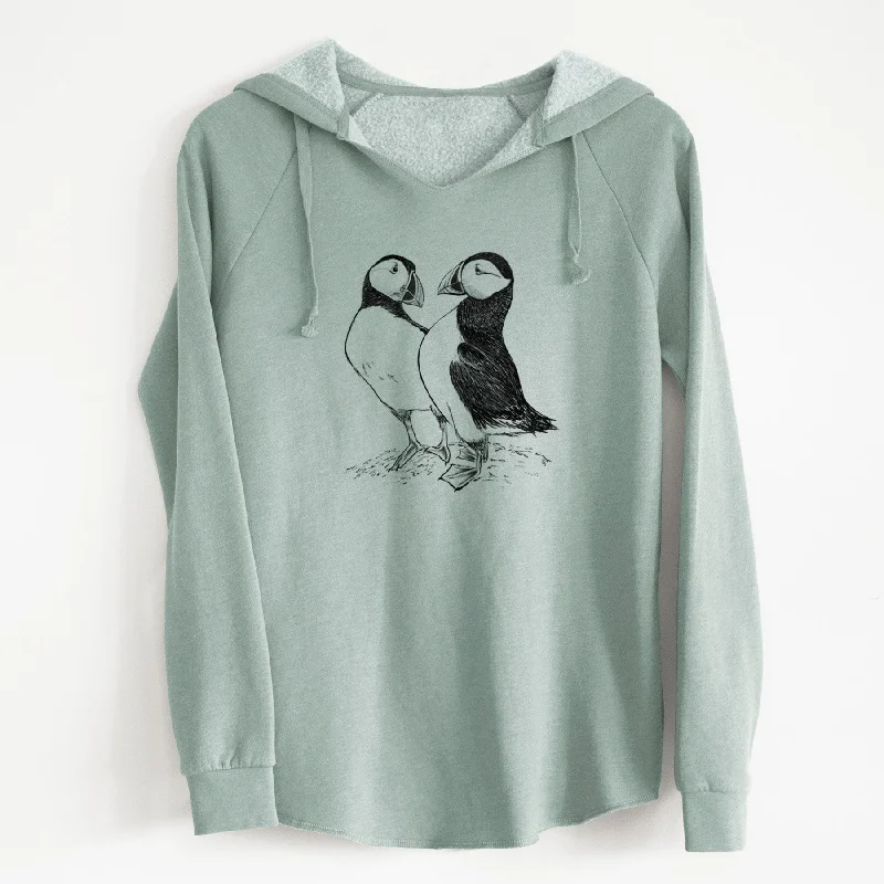 Atlantic Puffins Pair - Fratercula arctica - Cali Wave Hooded Sweatshirt Hoodie with Hood Adjustable Protection Hoodie with Hood Adjustable Protection Atlantic Puffins Pair - Fratercula arctica - Cali Wave Hooded Sweatshirt Hoodie with Hood Adjustable Protection Hoodie with Hood Adjustable Protection