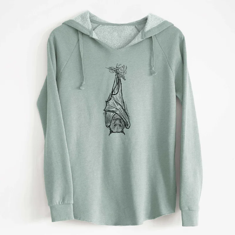 Pteropus vampyrus - Large Flying Fox - Cali Wave Hooded Sweatshirt Hoodie with Side Slits Relaxed Casual Hoodie with Side Slits Relaxed Casual