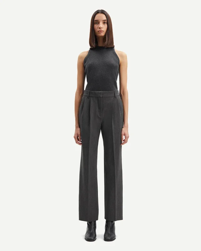 HAVENY TROUSERS 13103 / DARK GREY MEL Trousers Sale Discount Trousers Sale Discount