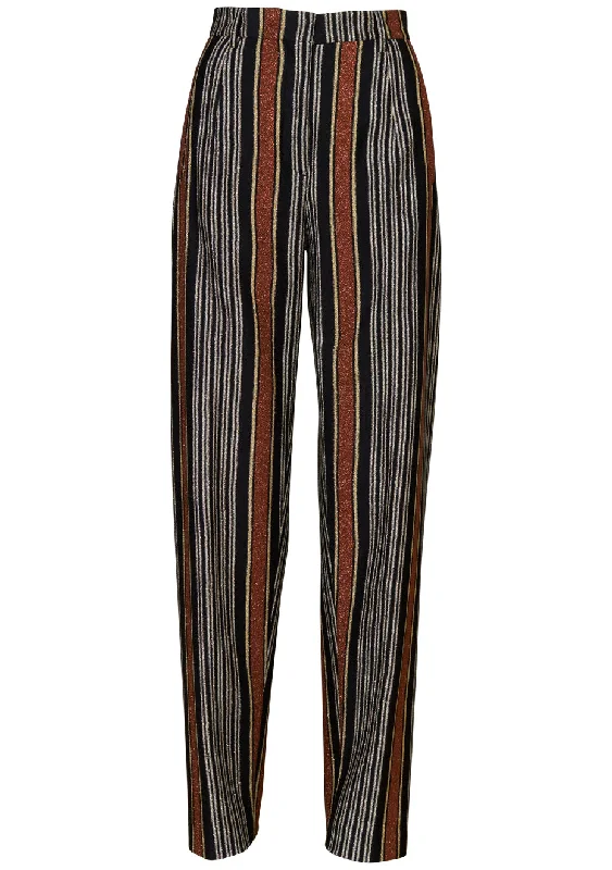 Straight Lamé Trousers Multicolour Rust & Gold Trousers Favorite Customer Trousers Favorite Customer Straight Lamé Trousers Multicolour Rust & Gold Trousers Favorite Customer Trousers Favorite Customer