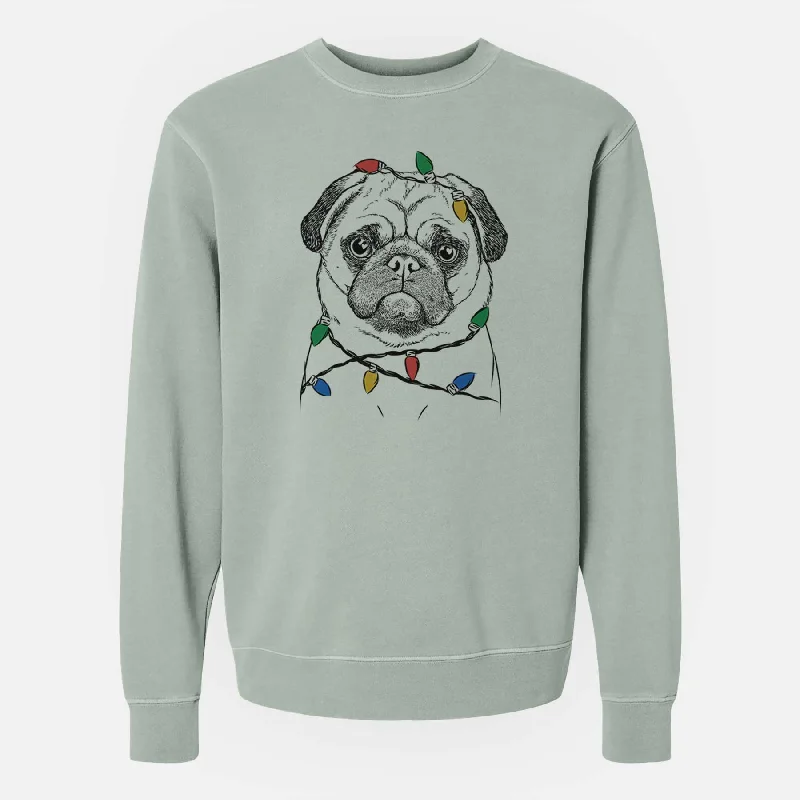 Christmas Lights Ruby the Pug - Unisex Pigment Dyed Crew Sweatshirt Hoodie with Logo Branding Identity Hoodie with Logo Branding Identity Christmas Lights Ruby the Pug - Unisex Pigment Dyed Crew Sweatshirt Hoodie with Logo Branding Identity Hoodie with Logo Branding Identity