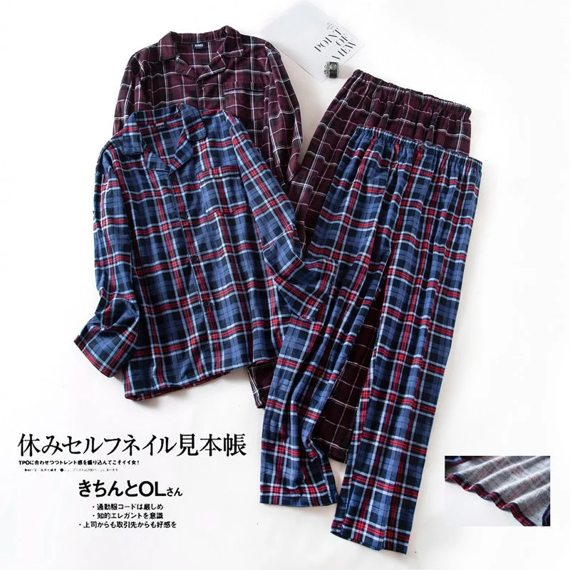Wjczt 7xl Extra-large Plus Size Men's Autumn and Winter Plaid Design Long-sleeved Trousers Suits Flannel Home Clothes Men Pajamas Set Trousers Business Professional Trousers Business Professional Wjczt 7xl Extra-large Plus Size Men's Autumn and Winter Plaid Design Long-sleeved Trousers Suits Flannel Home Clothes Men Pajamas Set Trousers Business Professional Trousers Business Professional