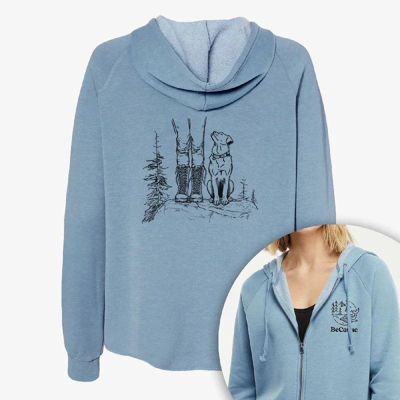 Trail Companions - Hiking with Dogs - Women's Cali Wave Zip-Up Sweatshirt Hoodie Dress Longline Feminine Hoodie Dress Longline Feminine Trail Companions - Hiking with Dogs - Women's Cali Wave Zip-Up Sweatshirt Hoodie Dress Longline Feminine Hoodie Dress Longline Feminine