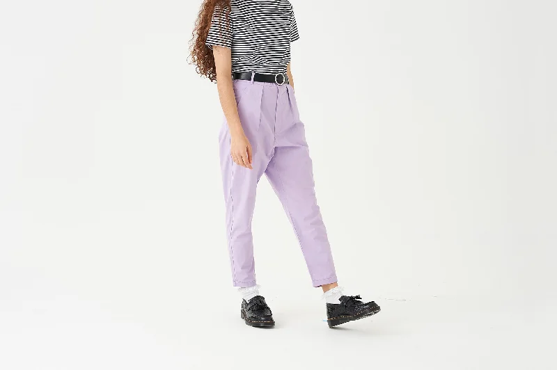 LO Lilac Peggy Trousers Trousers Designer Luxury Trousers Designer Luxury