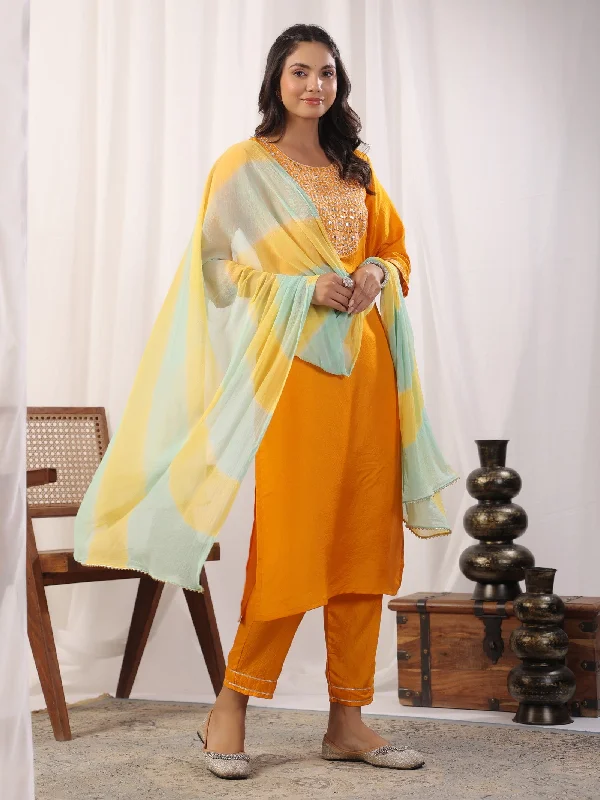 Yellow Embroidered Kurta with Trousers with Dupatta Trousers practical durable Trousers practical durable Yellow Embroidered Kurta with Trousers with Dupatta Trousers practical durable Trousers practical durable