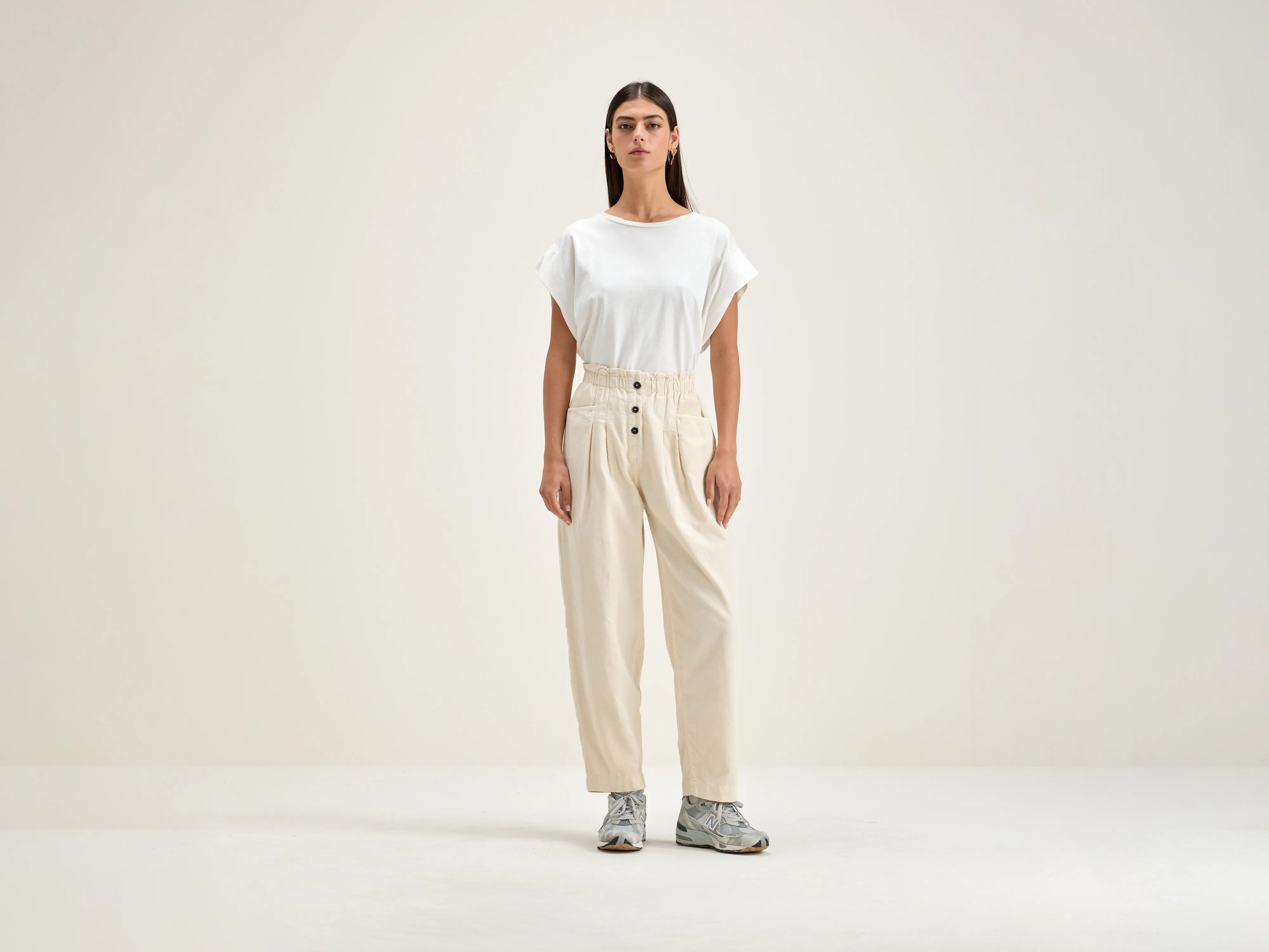 Lilo paperbag trousers (242 / W / CREAM) Trousers Flared Retro Trousers Flared Retro Lilo paperbag trousers (242 / W / CREAM) Trousers Flared Retro Trousers Flared Retro