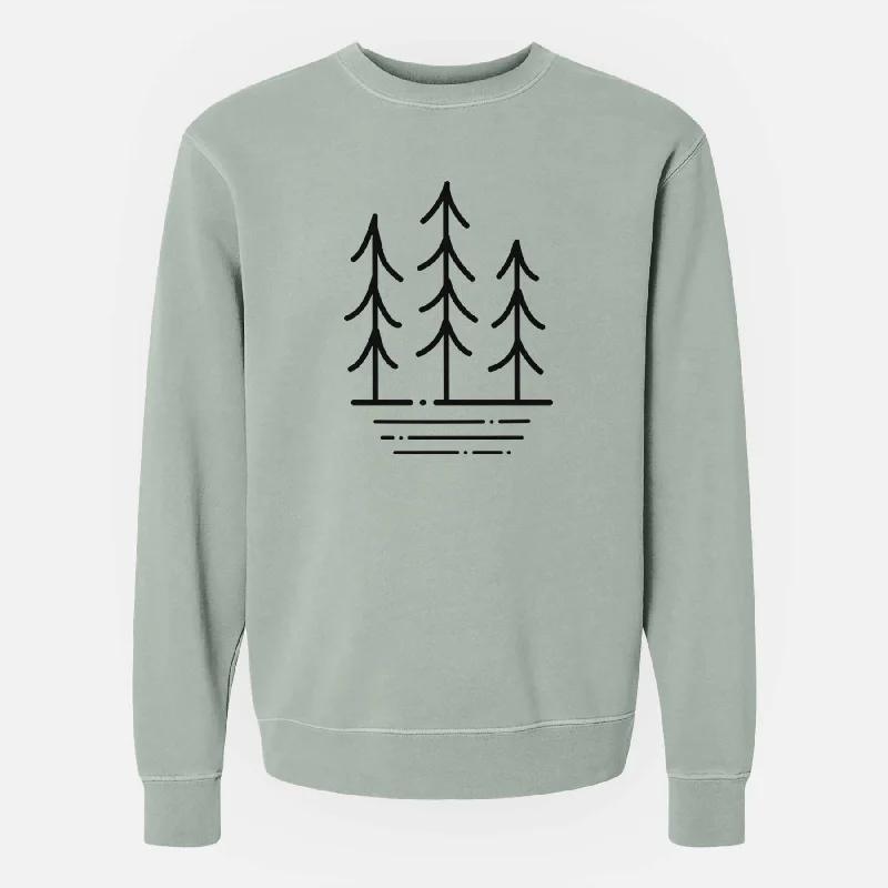 Three Trees - Unisex Pigment Dyed Crew Sweatshirt Hoodie with Mock Neck Collared Structured Hoodie with Mock Neck Collared Structured Three Trees - Unisex Pigment Dyed Crew Sweatshirt Hoodie with Mock Neck Collared Structured Hoodie with Mock Neck Collared Structured